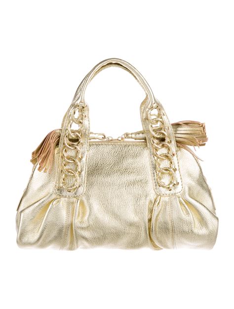 metallic purse